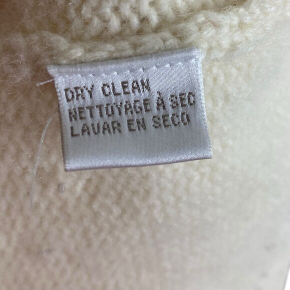 Vtg Jones New York Sweater Womens M Lambswool Angora Snowflake Roll Neck Cottage - Picture 12 of 13